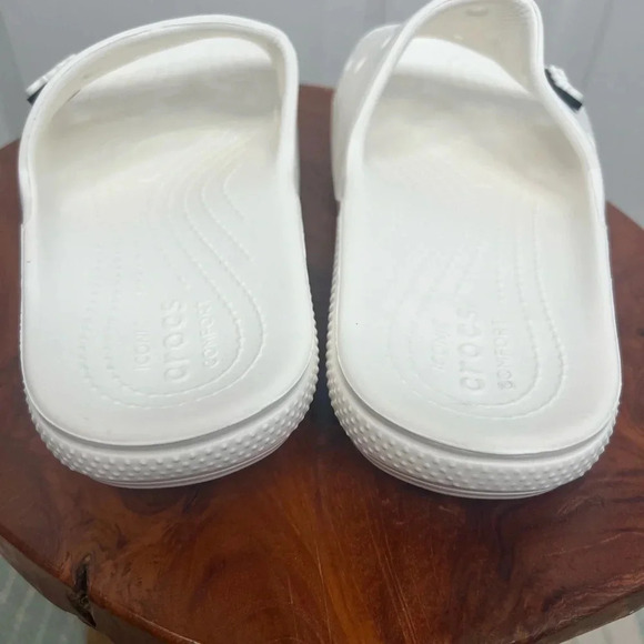Crocs Classic Slide Sandals Unisex White Men's 10 / Women's 12 - Picture 8 of 12